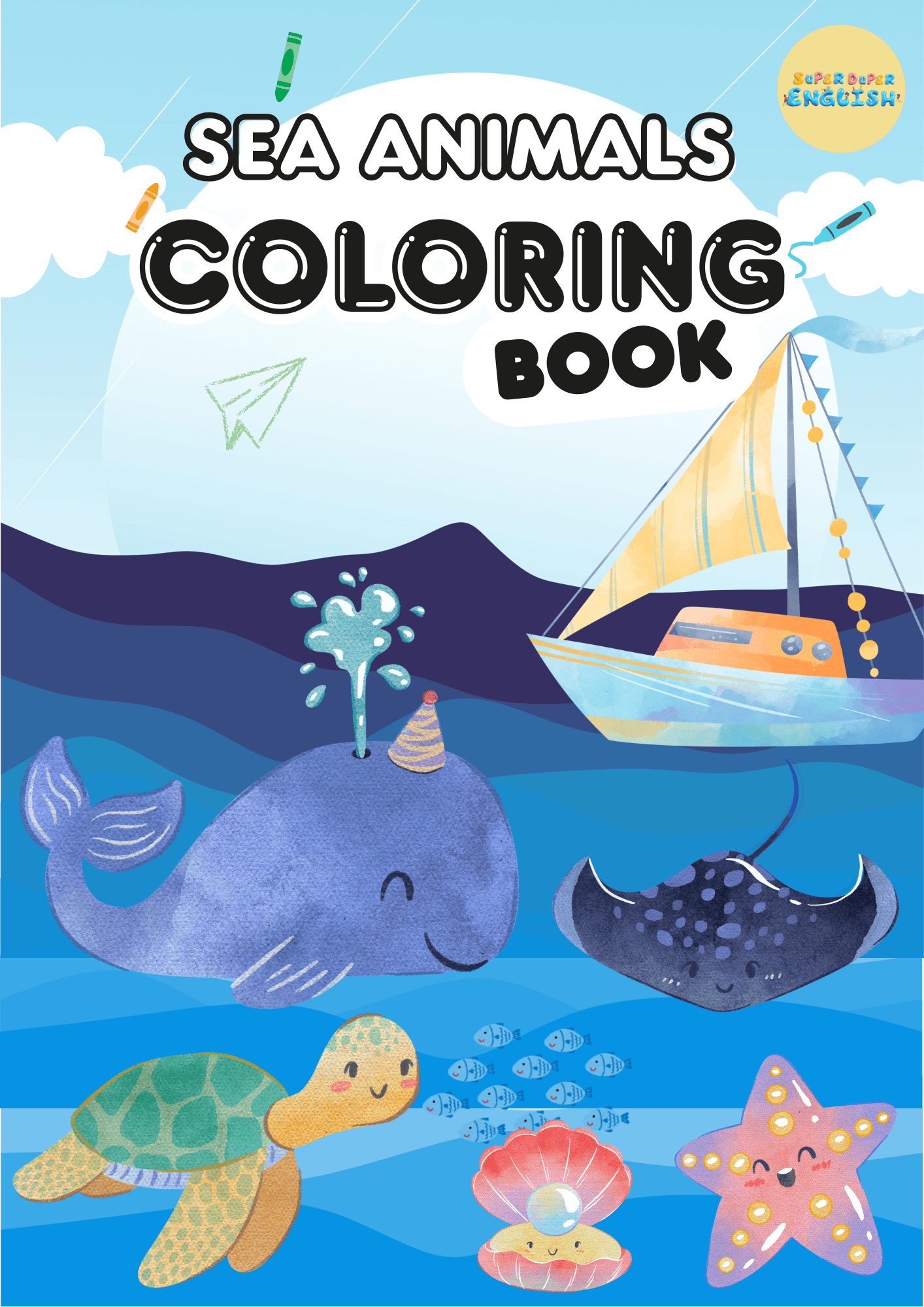 Sea Animals Coloring Book